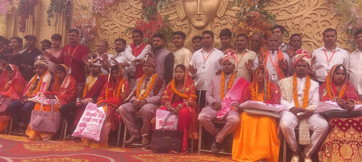 11 couples took the seven vows in a mass marriage.