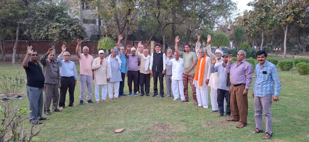 Senior citizens raised the demand for pension and social security