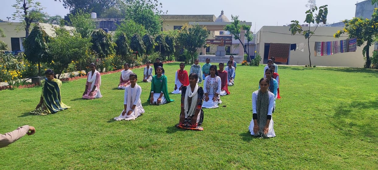 Message given to stay healthy through yoga