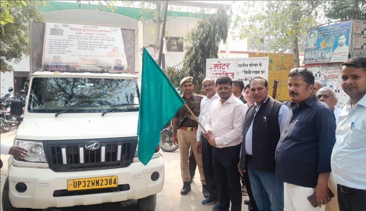 SDM flagged off the Millets Awareness Chariot