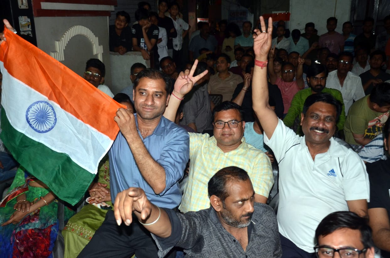 Diwali celebrated after Holi on India's victory