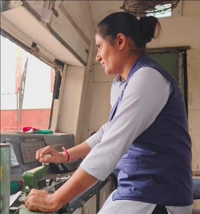 Four women loco pilots operated MEMU passenger and goods trains