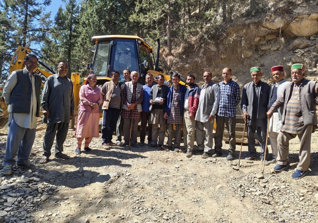 Road construction begins in Bharana Panchayat