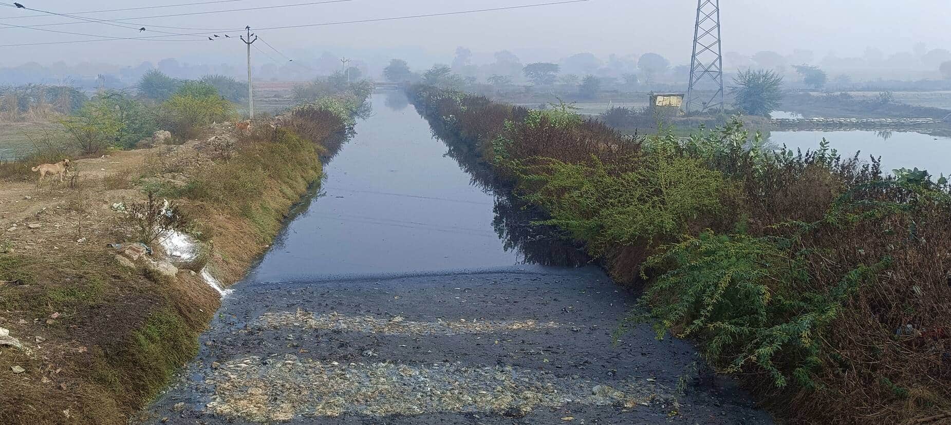 भिवानी-घग्गर ड्रेन।