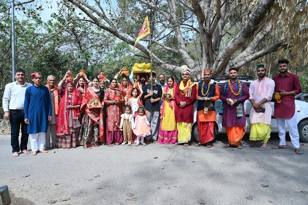Bhagwat Katha begins with Kalash Yatra in Dehar