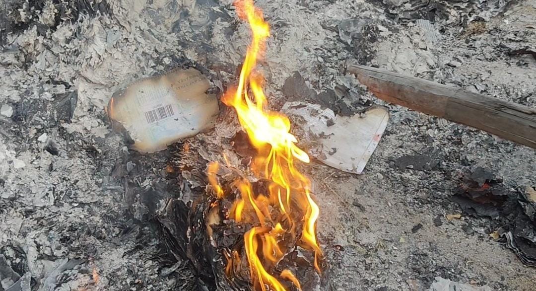 Old records of Public Service Commission examination burnt