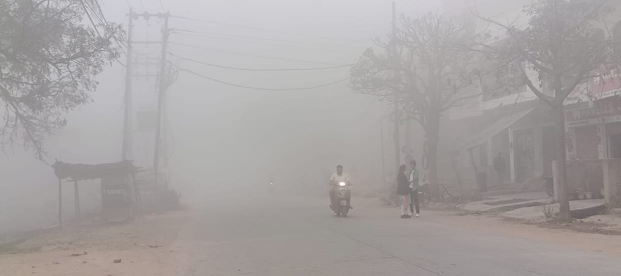 The fog in the early morning surprised everyone, and the heat in the afternoon