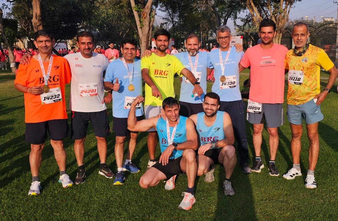 80 BRG runners participated in the Manesar Half Marathon