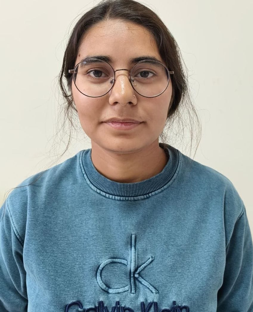 Nikita included in the university merit list in B.Sc.