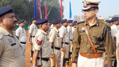Inspector General of Police Surguja Range Deepak Jha conducted annual inspection of Jashpur district
