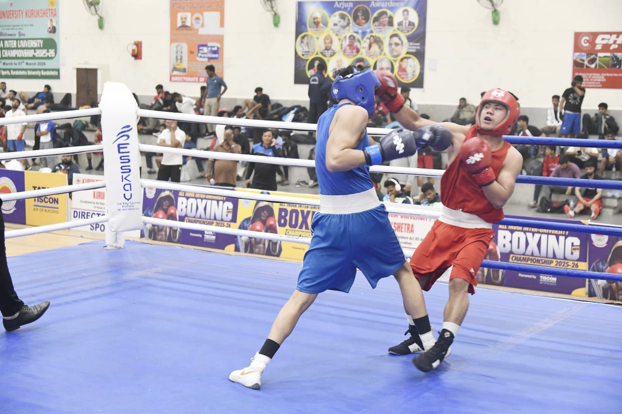 Winners of the boxing championship were welcomed at the university.