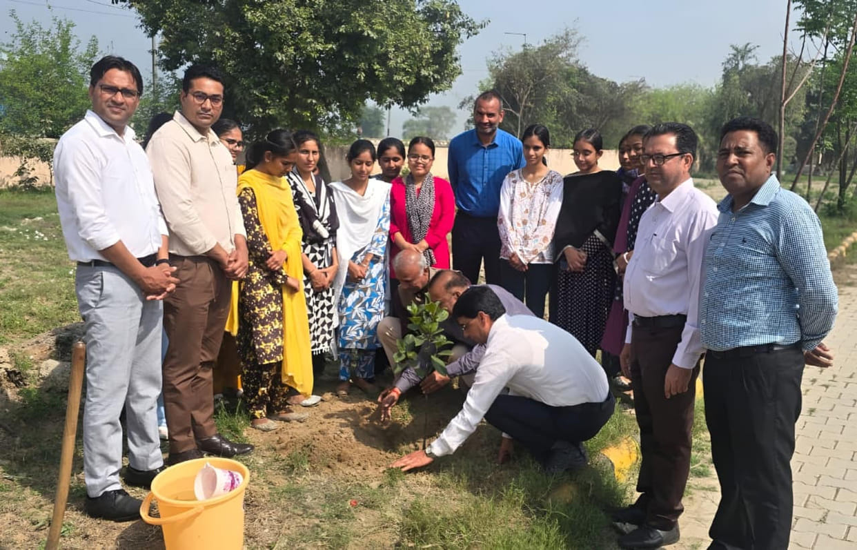 Plantation drive launched at Government College Bherian