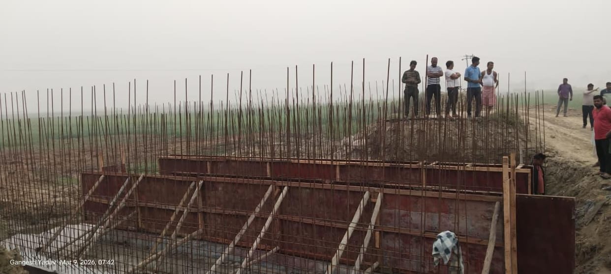 Villagers expressed anger over irregularities in bridge construction and stopped work