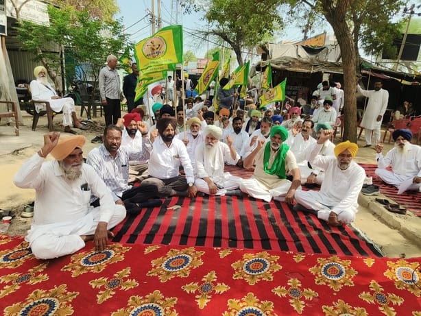 Naib Tehsildar accused of indecent behavior, farmers stage protest
