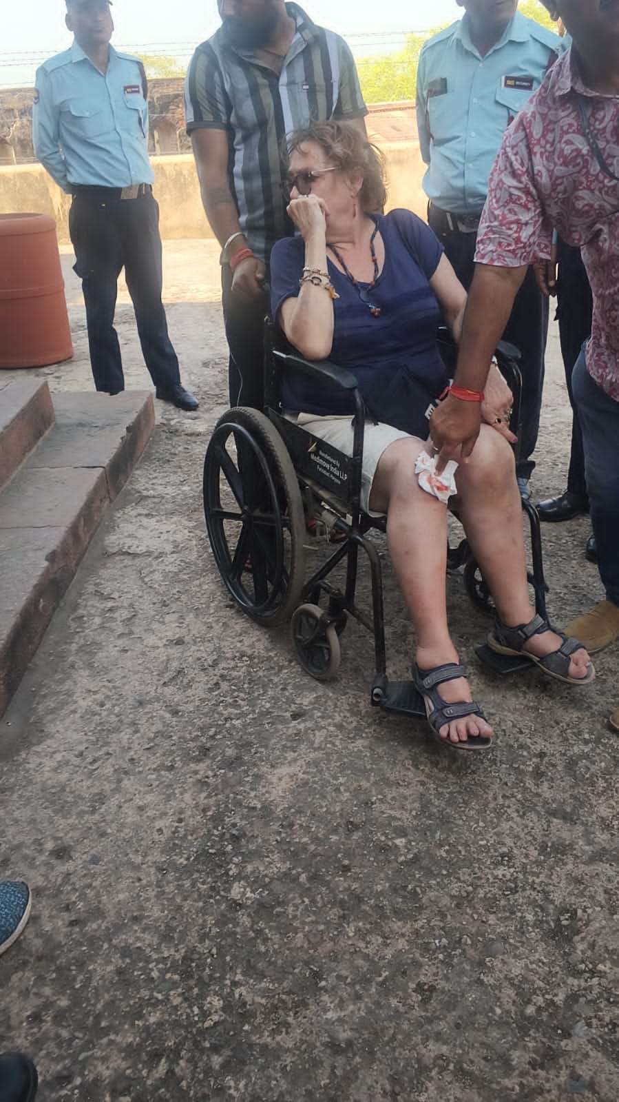 Elderly British woman tourist injured after falling at Sikri monument