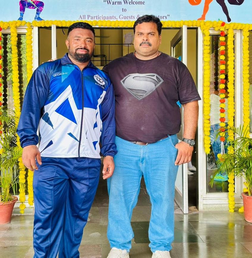 Pradeep Kumar won silver in All India Civil Services Powerlifting
