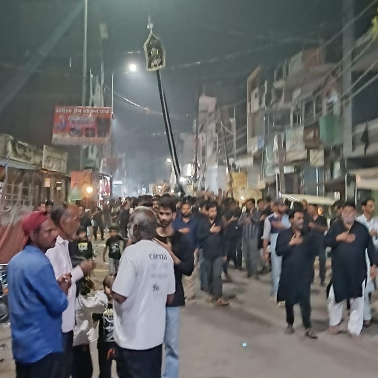 A traditional procession was held on the martyrdom day of Maula Ali