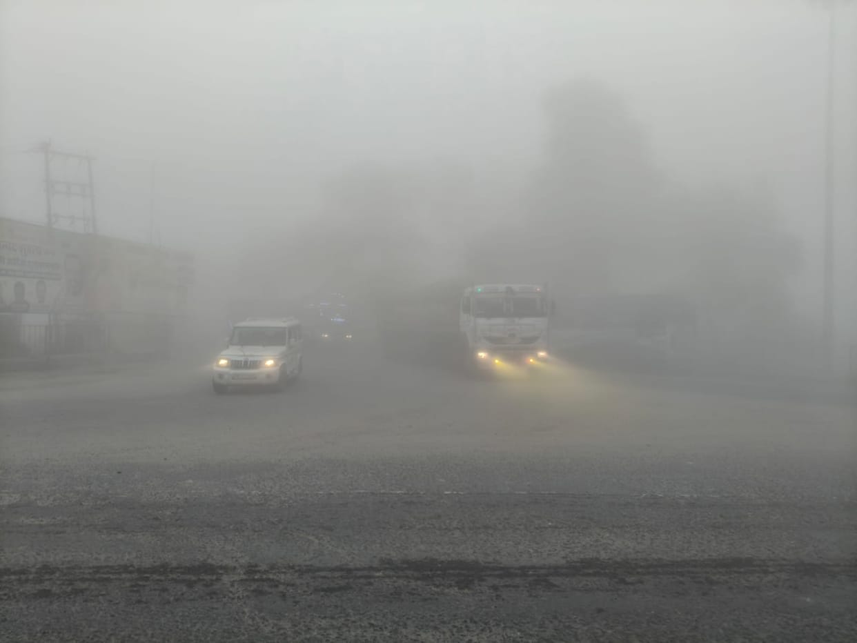 Fog gives the feeling of December in March