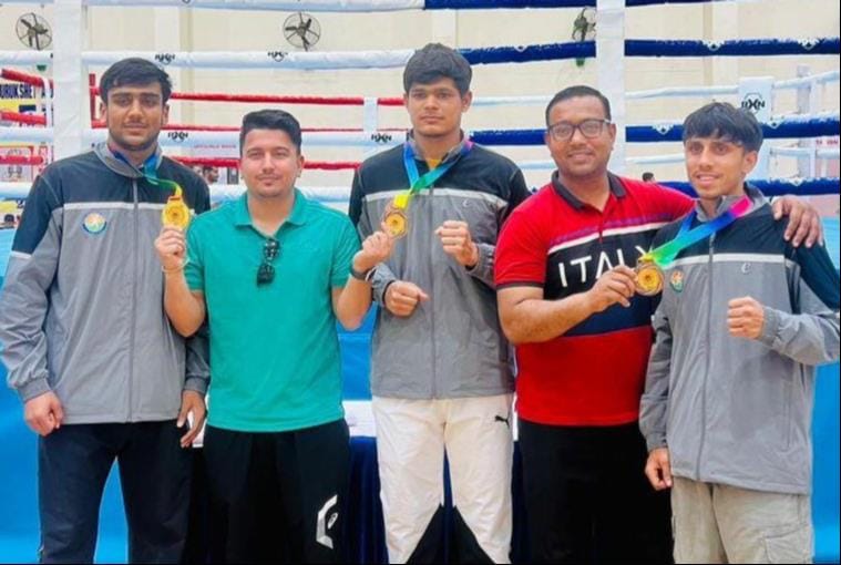 Three players from Rai University won medals in the boxing championship.