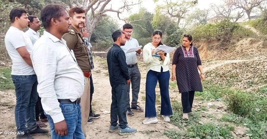The Delhi team inspected the tapping works of the drains
