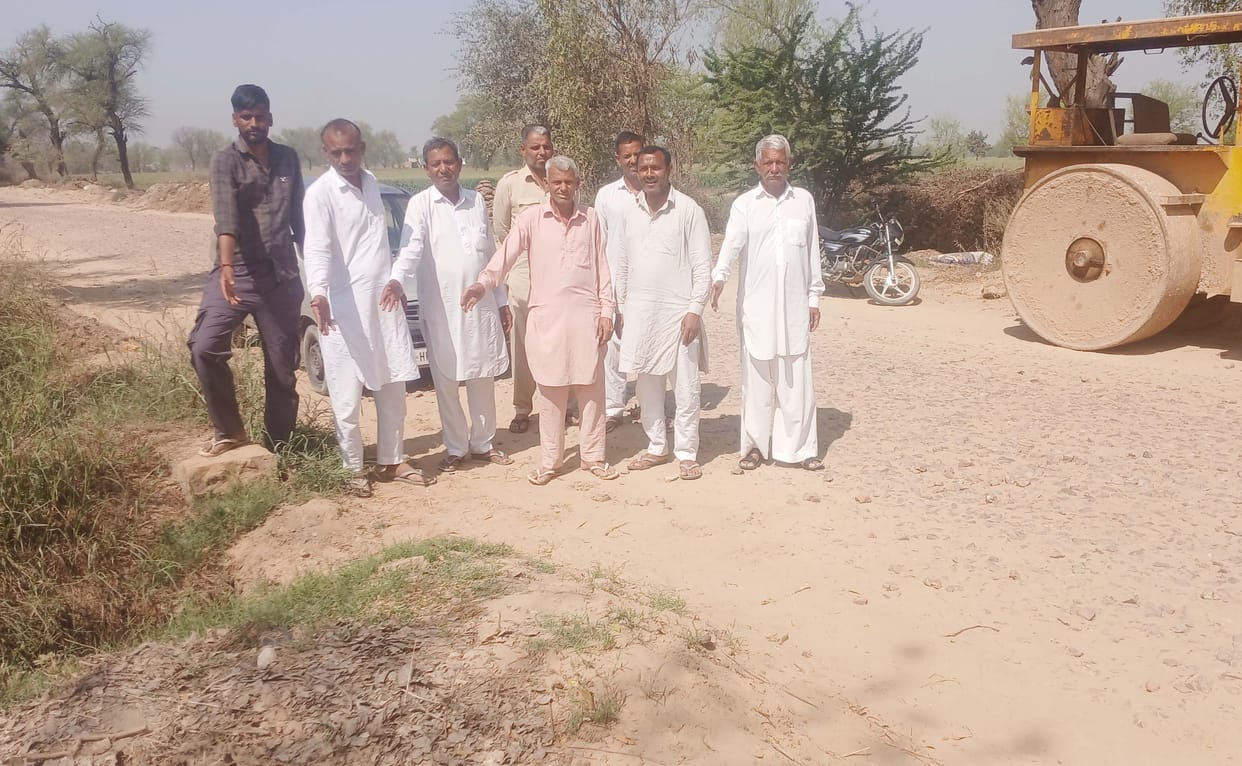 villagers protested