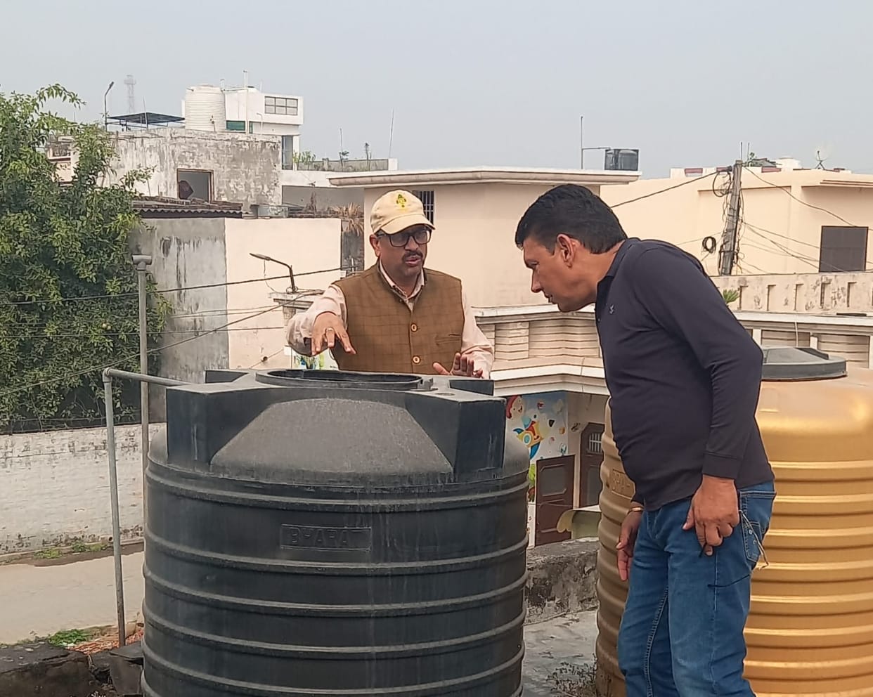 District Elementary Education Officer checked arrangements in schools