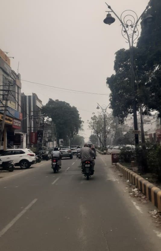 Heat increased due to sunshine during the day, clouds remained in the evening