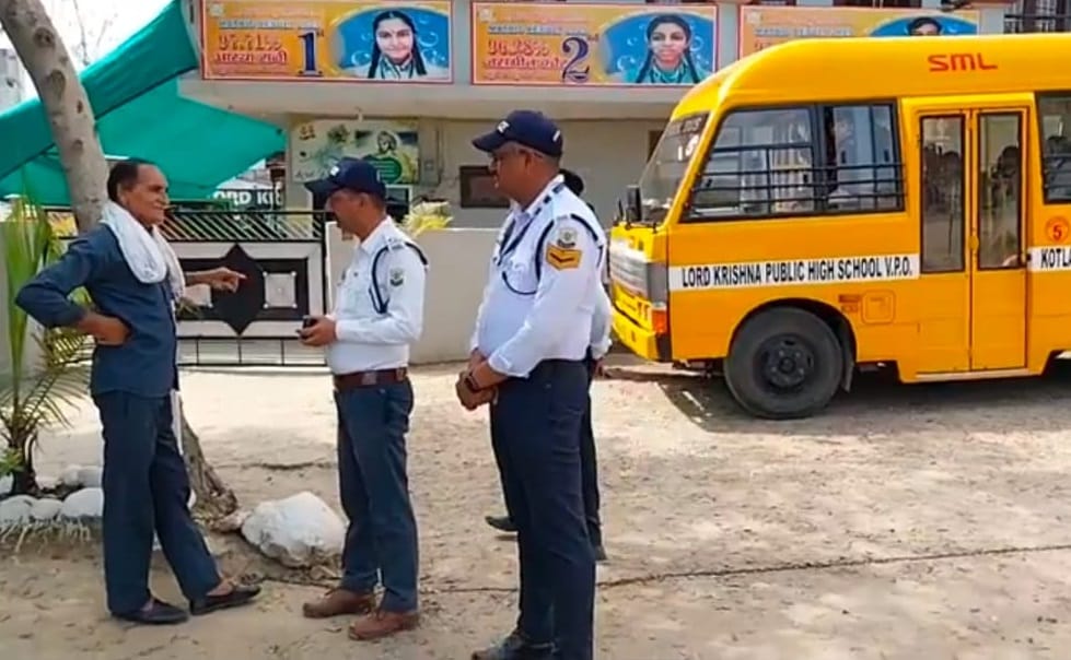 154 vehicles have been inspected so far for the safety of school children, 20 challaned.