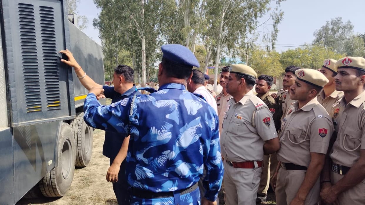 Soldiers were trained in modern crowd control techniques.