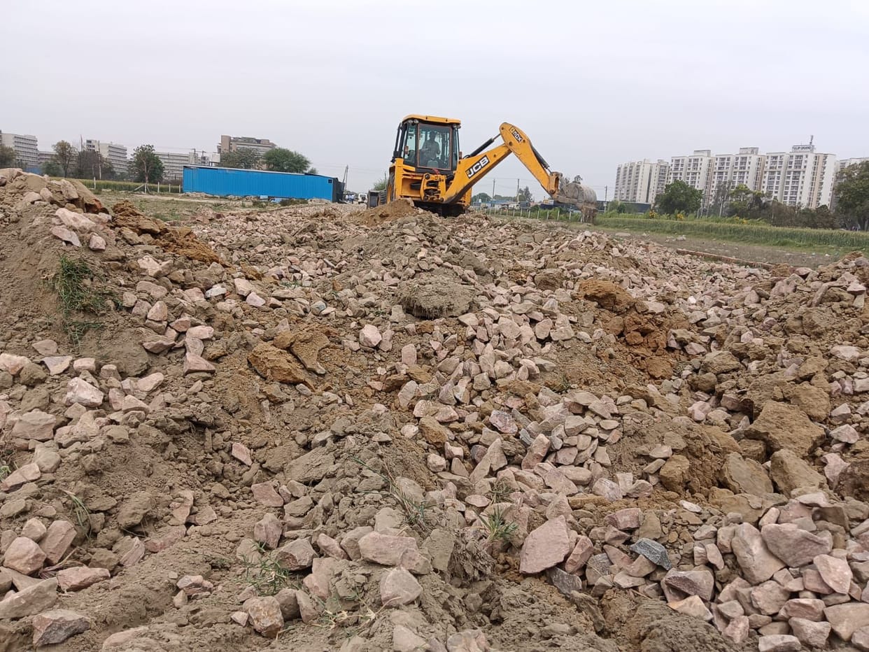 Illegal construction demolished in Akbarpur Barota