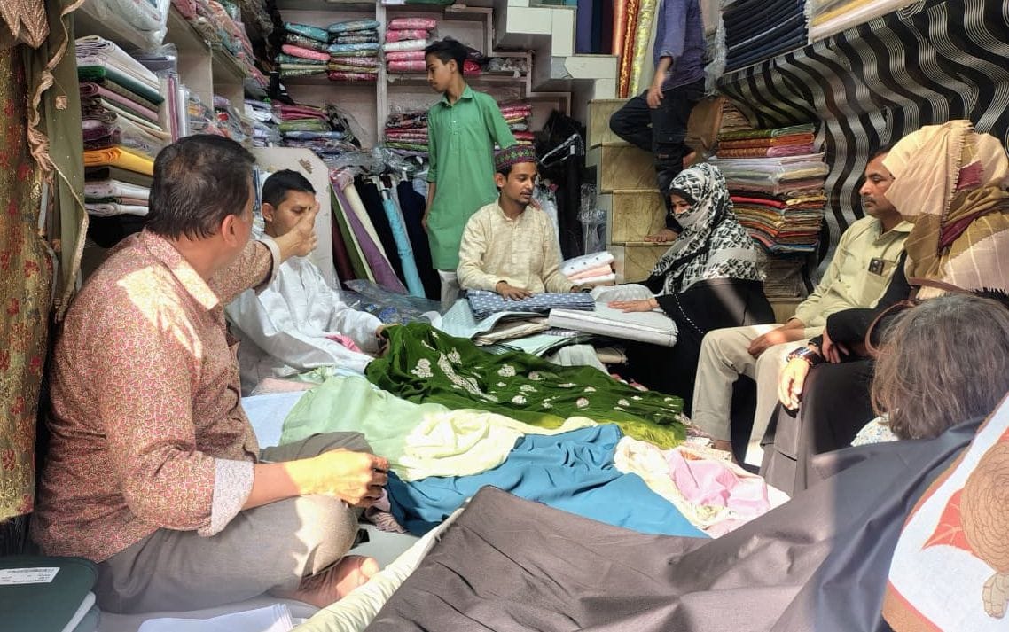 The market is buzzing with Eid celebrations