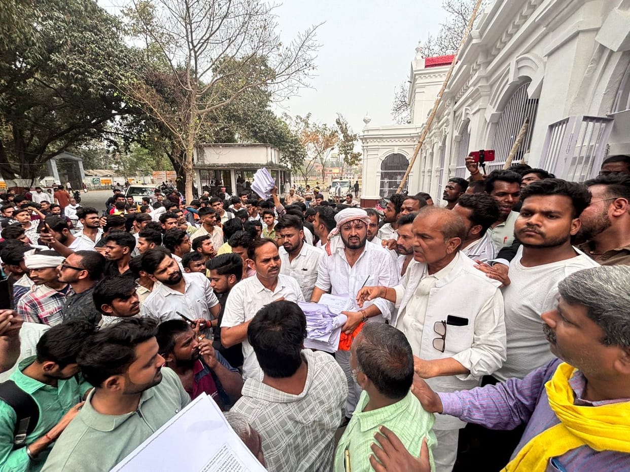 Students demonstrated for scholarship and other demands