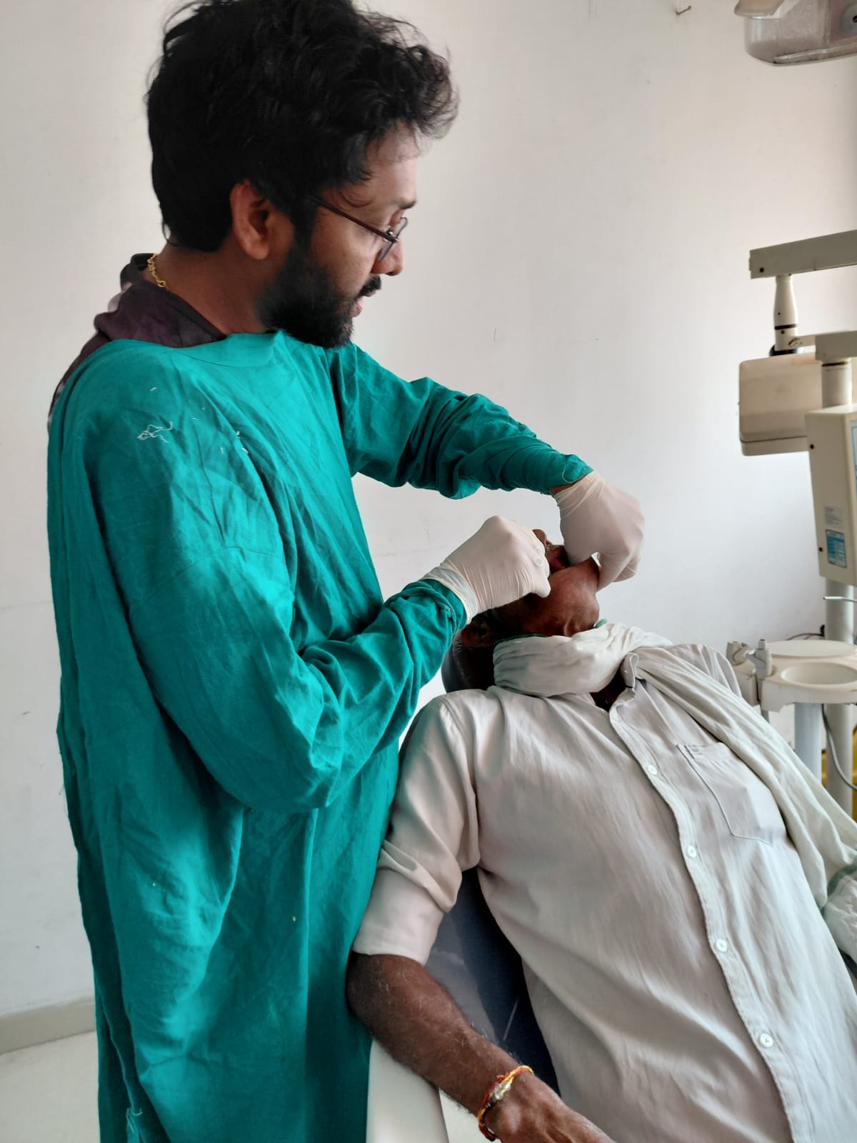 When resources were gathered, dental operations began in the district hospital.
