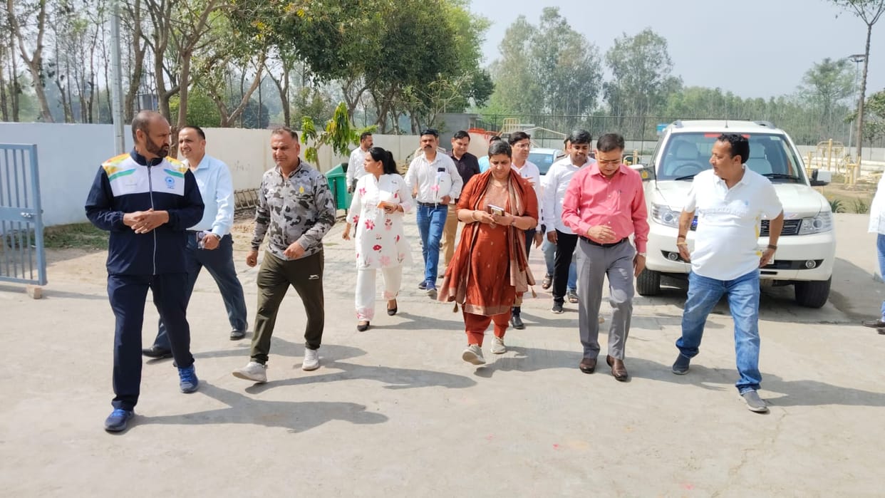 Principal Secretary Vijay Dahiya inspected Rajiv Gandhi Sports Complex