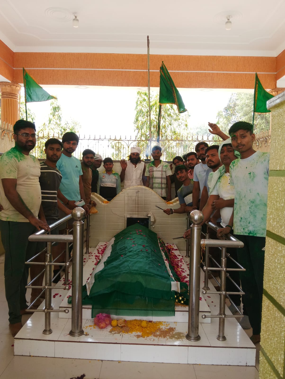 Baba Sailani Syed, Chhaju Pir's postal flag departs