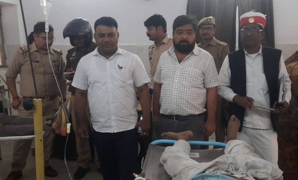 Bike-riding father and son injured in road accident