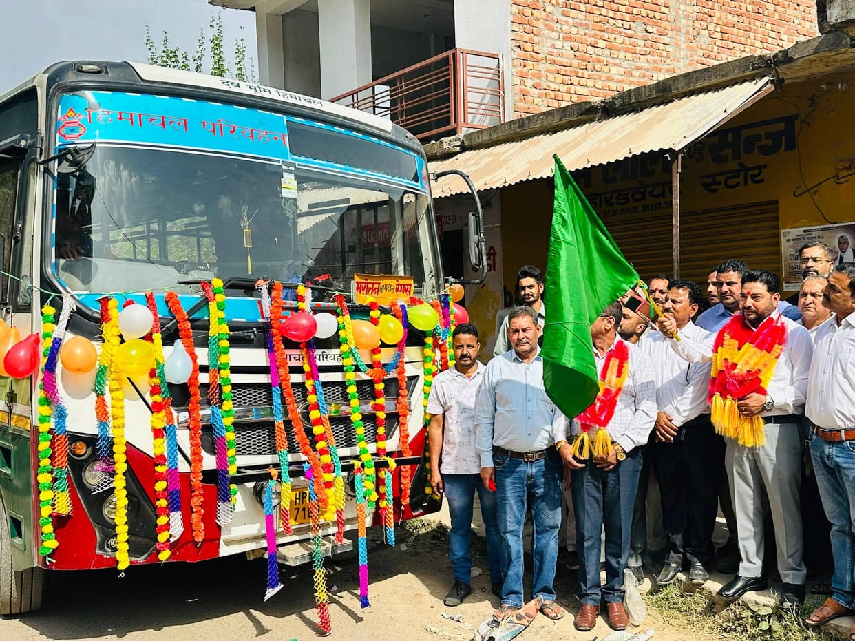 HRTC bus service starts from Marotan to AIIMS Bilaspur
