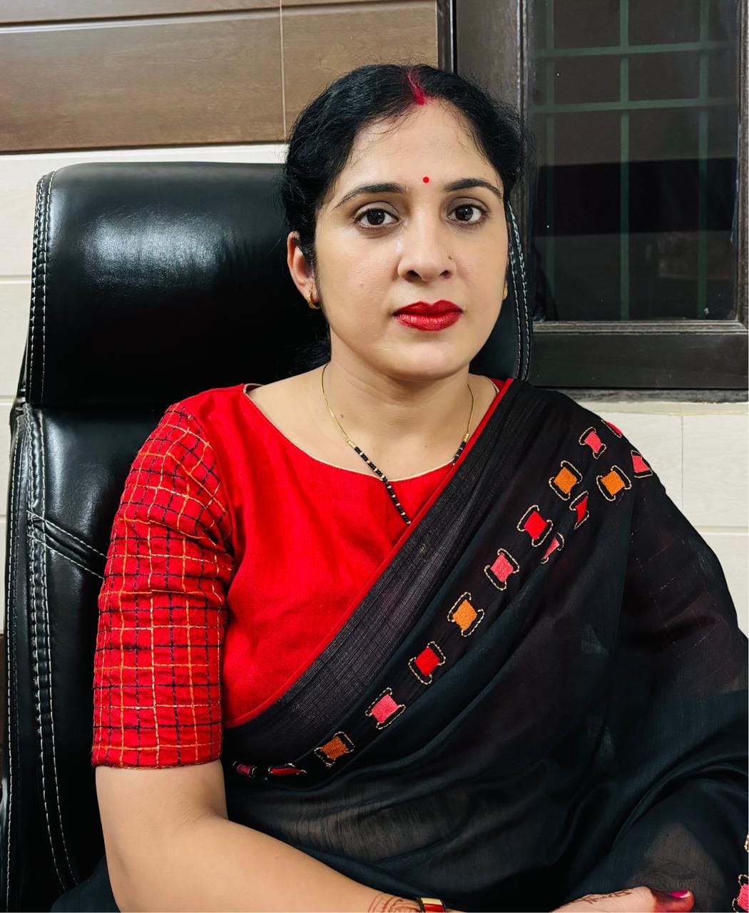 Amhera's village head Richa Singh attended the national conference.