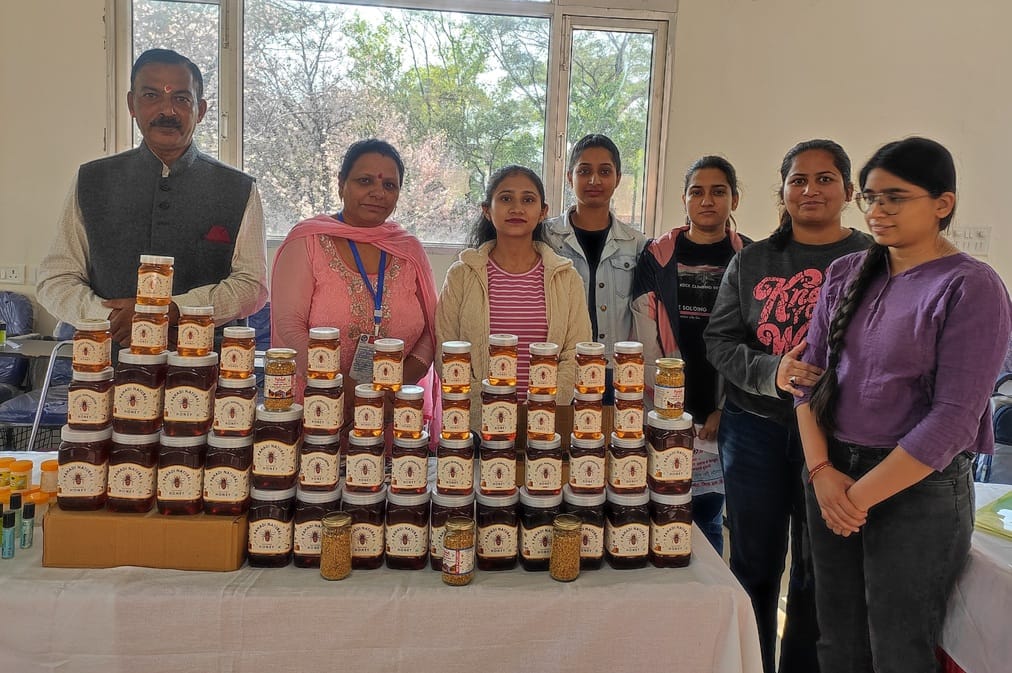Nishu of Ambota has created a distinct identity by producing natural honey.