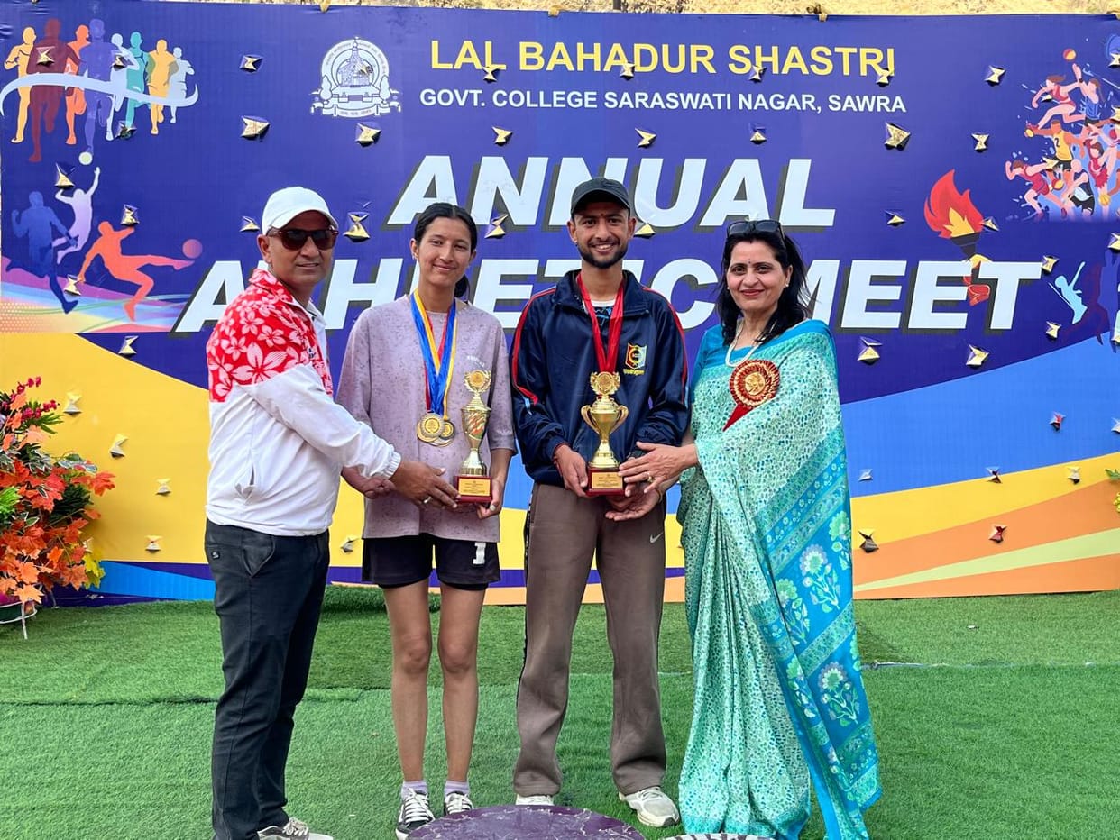Annual Athletics Meet organized at Saraswatinagar College