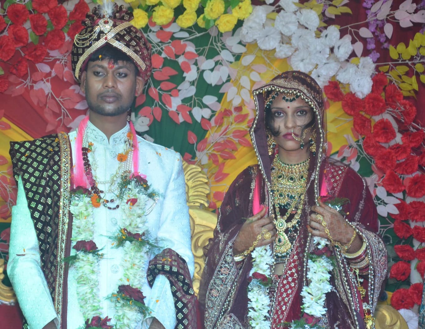 शादी के समय का फोटो