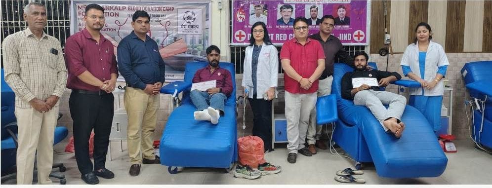 82 people donated blood in the camp.