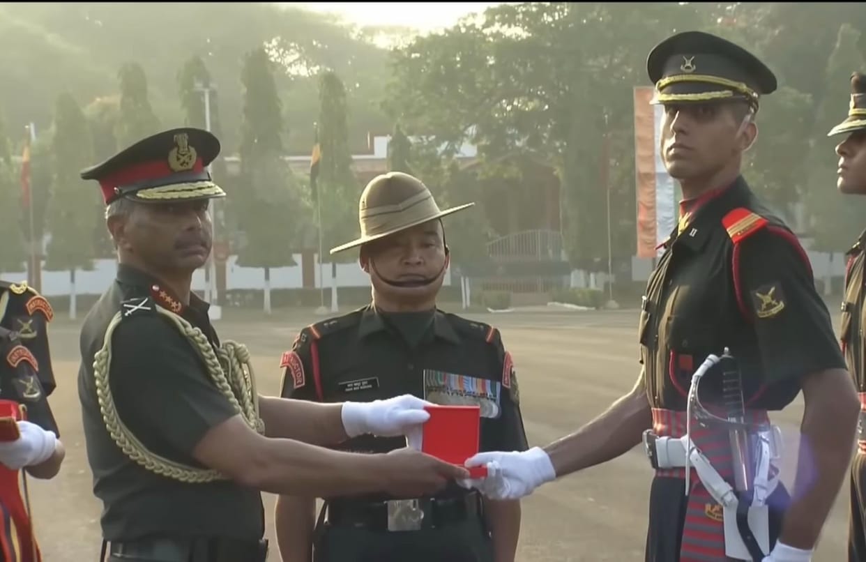Chirag of Chabari became Lieutenant, won President's Gold Medal