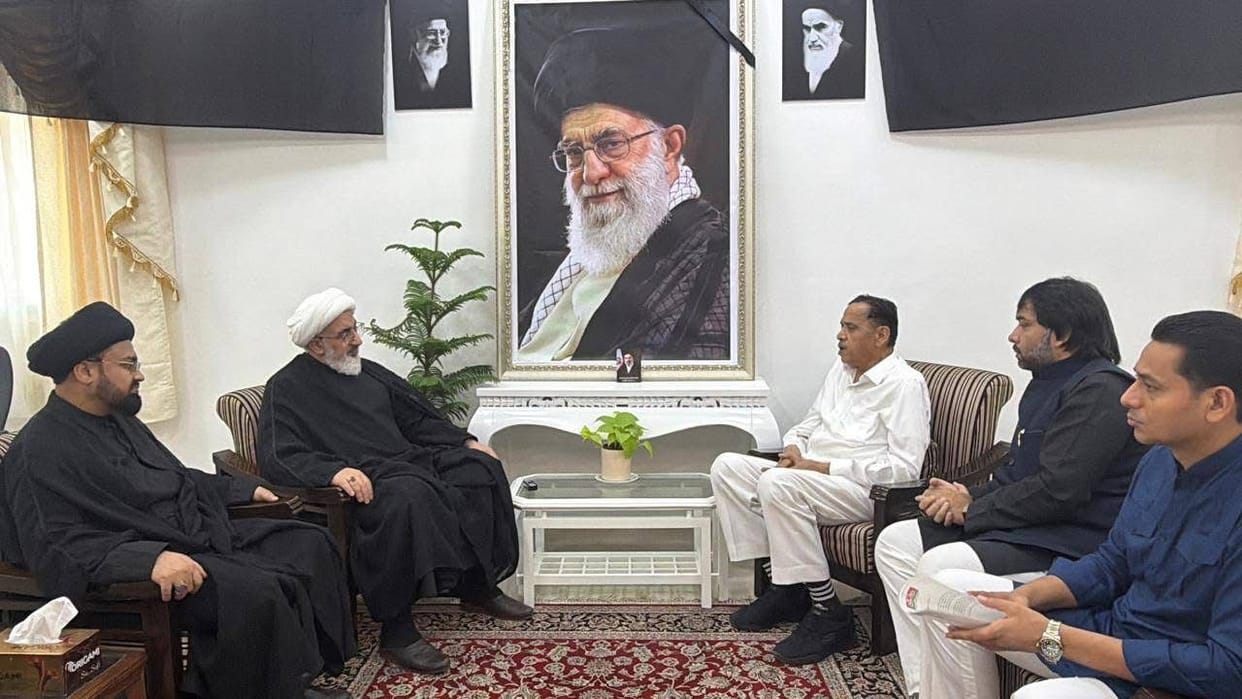 Naseemuddin Siddiqui met the Iranian representative and expressed his condolences