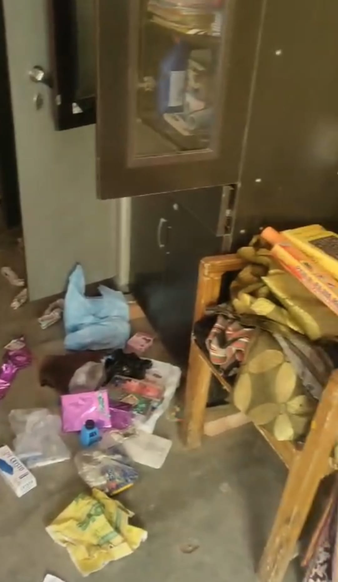 Thieves broke into the school and stole gas cylinders and batteries.