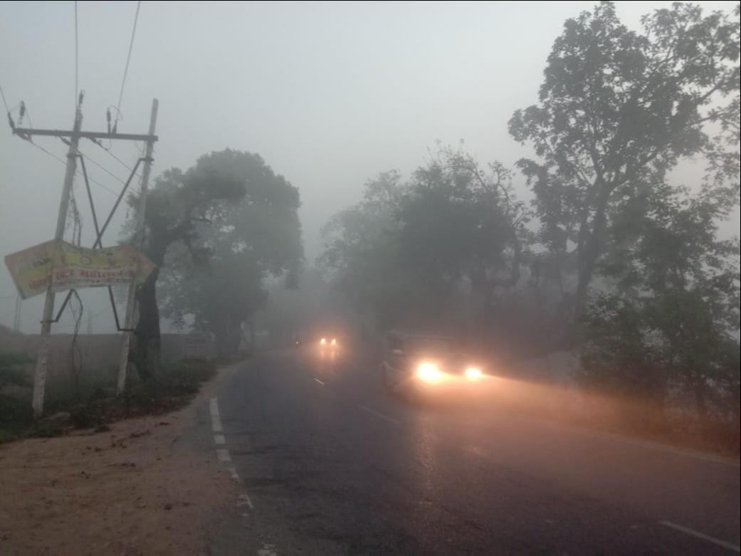 Morning like January in March, dense fog and mist prevailed