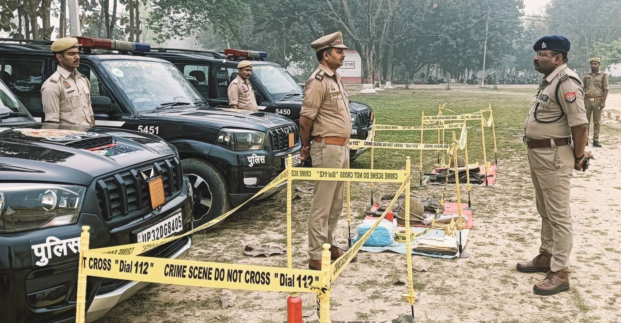 Tips given to policemen for fitness by running and drilling