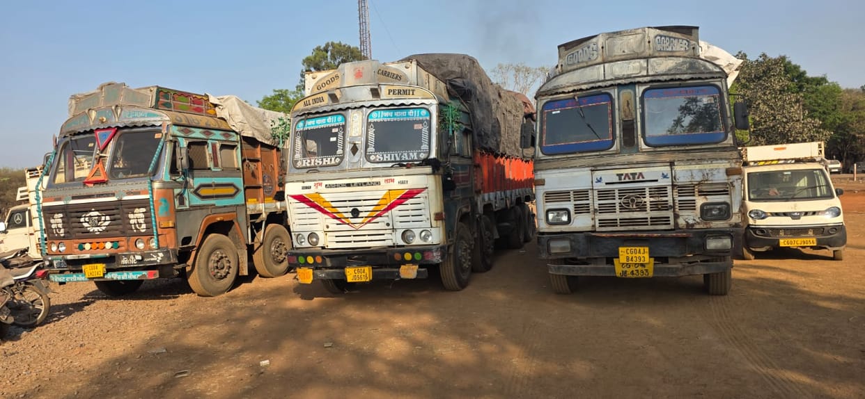 Police raid warehouses of several major scrap dealers in the district in Durg