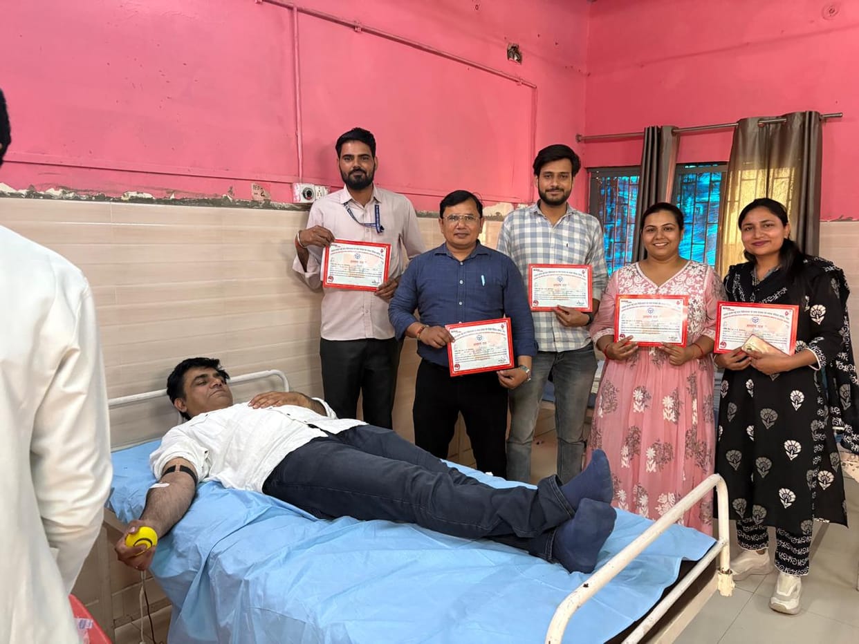 52 units of blood collected in blood donation camp