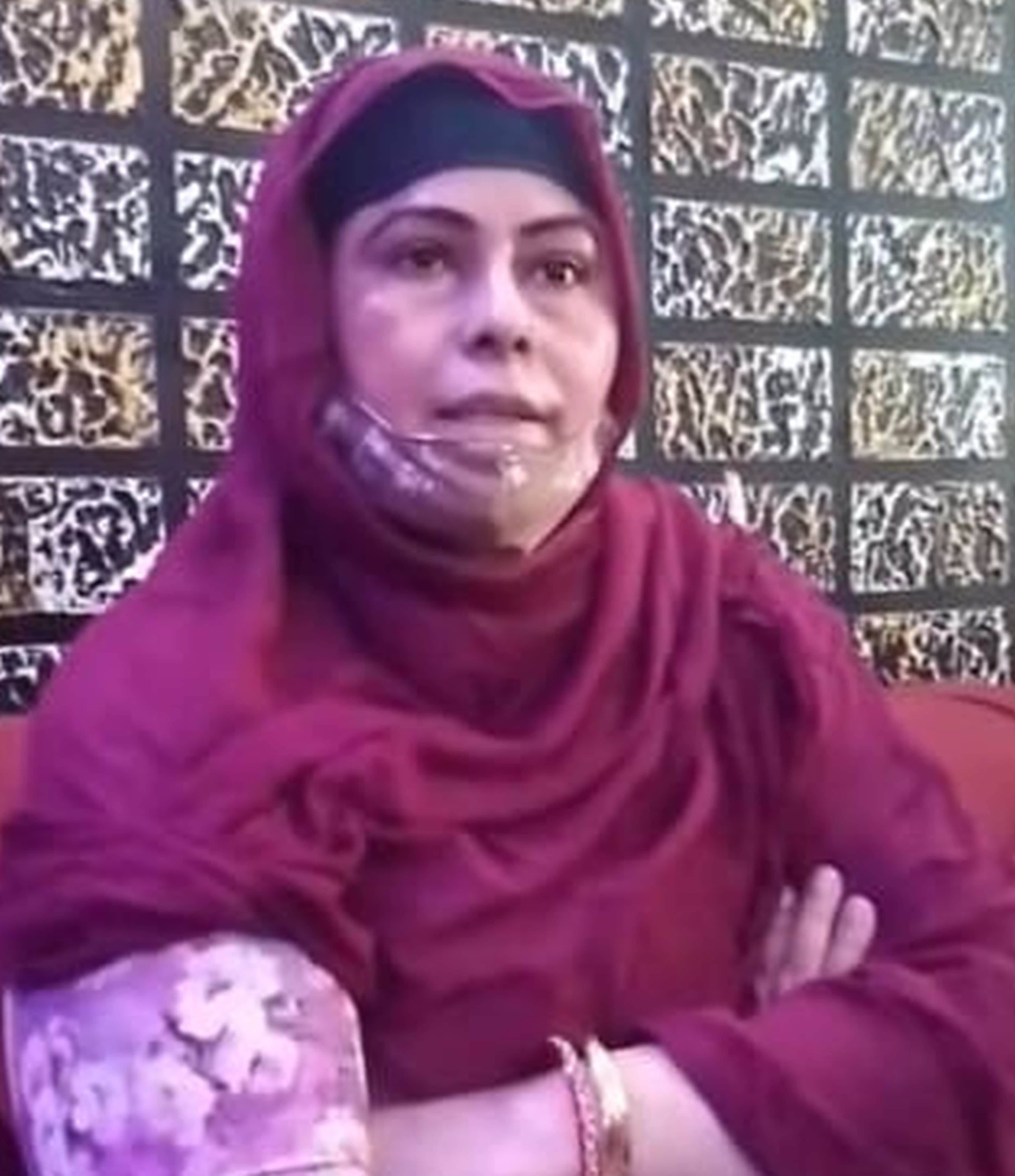 फोटो-43-सभासद बुशरा खातून। वीडियो ग्रैब